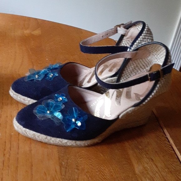 Cuple Suede Espadrille Wedge Sandal Sz37 US7 - Picture 3 of 12